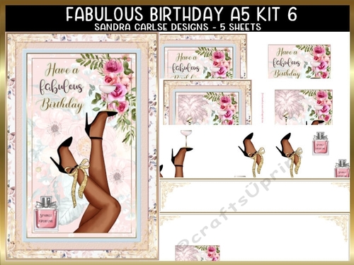 Fabulous Fashion 5 Sheets A5 Decoupage Kit 6