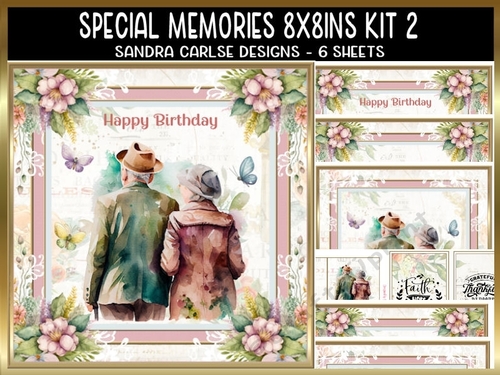 Special Memories 8x8ins Kit 2 with Matching Bookmarks 