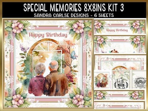 Special Memories 8x8ins Kit 3 with Matching Bookmarks 