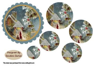 Christmas Mass Scalloped Edge Topper