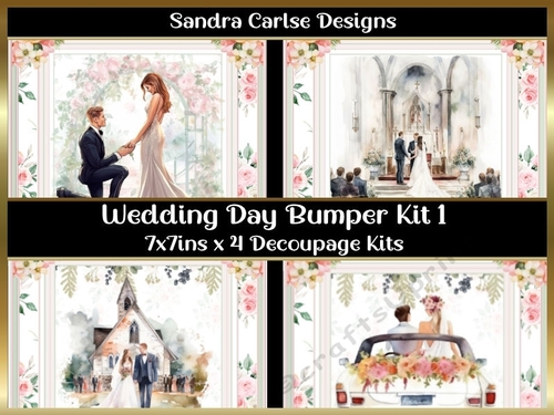 Wedding Day Decoupage Kit 1