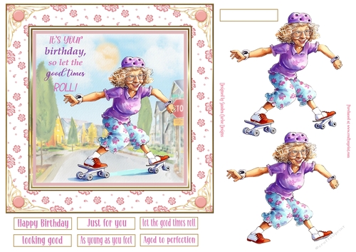 Aged to Perfection 7x7ins Decoupage Topper 1