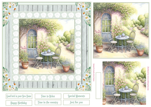 Time in the country 7x7ins Topper 3