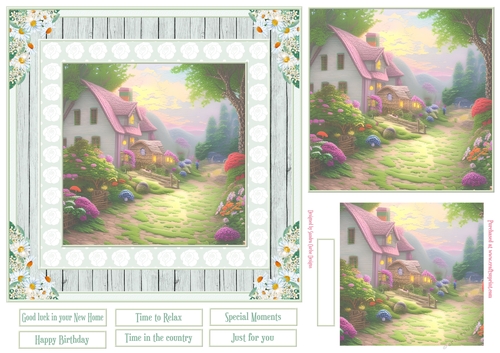 Time in the country 7x7ins Topper 7