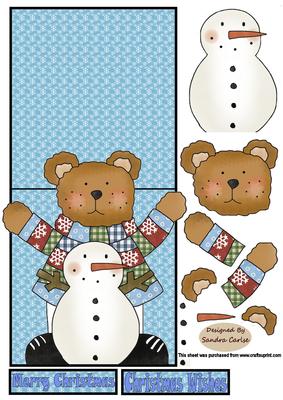Snowman & Me Over the Edge Card