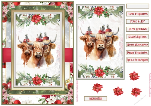 From us to you this Christmas A5 Pyramid Topper 9