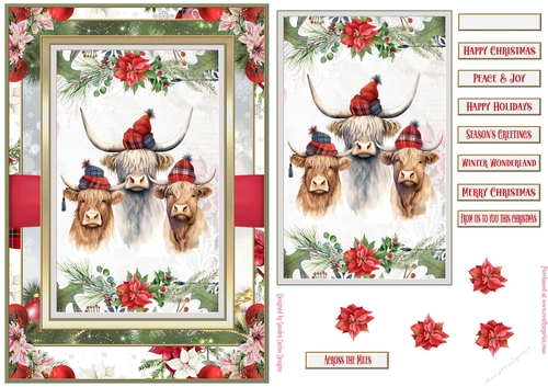 From us to you this Christmas A5 Pyramid Topper 11