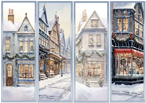 Christmas Winter 4 x Bookmarks 4