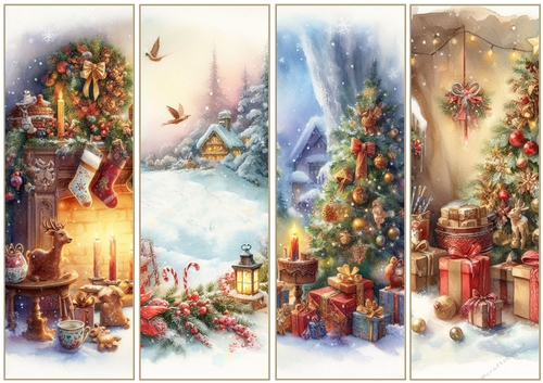 Cosy Christmas x 4 Bookmarks 2