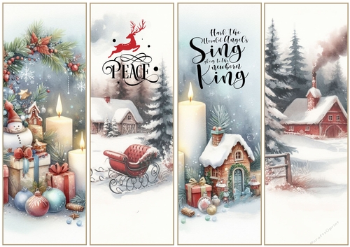 Christmas Wonderland 4 x Bookmarks 9
