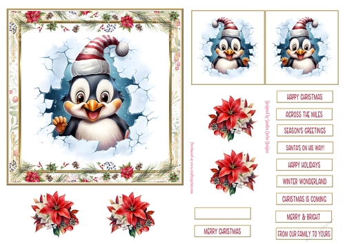 Fun Christmas 6x6ins Topper 2
