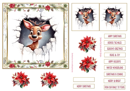Fun Christmas 6x6ins Topper 3
