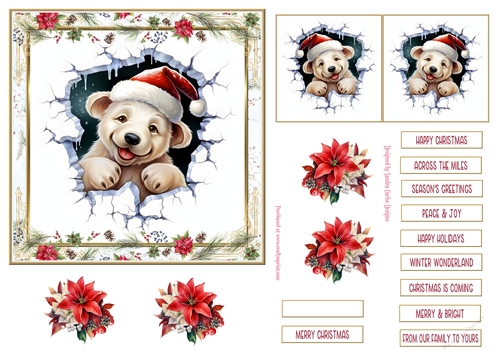 Fun Christmas 6x6ins Topper 4