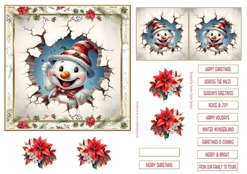 Fun Christmas 6x6ins Topper 5