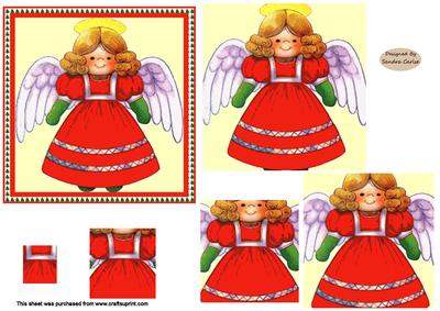 Christmas Little Angel pyramid topper