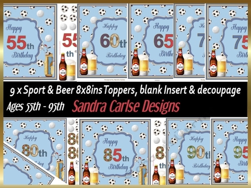 Sport & Beer 8x8ins kit 2