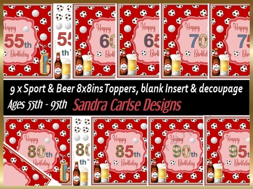 Sport & Beer 8x8ins kit 4