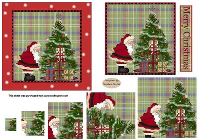 Christmas Busy Time for Santa Topper Sheet