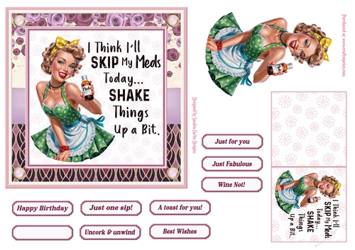 Uncork the wine card front 8