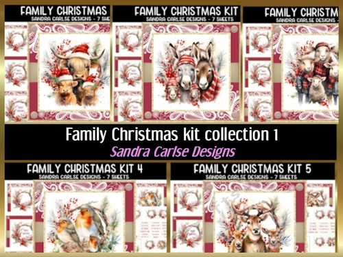 Family Christmas 5 x kits collection 1