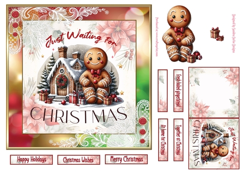 Waiting for Christmas 7x7ins Topper