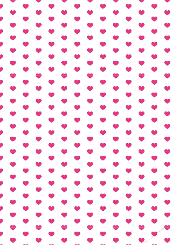 Pink hearts Love/Romance A4 backing paper 16