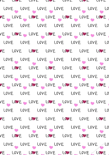 Love Hearts Love/Romance A4 backing paper 26