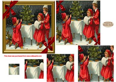 Vintage Christmas Cheer Topper 