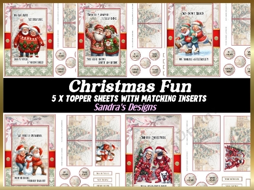 Christmas Fun Sentiment card kit 1