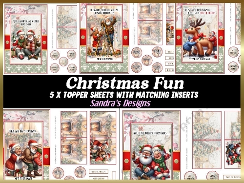 Christmas Fun Sentiment card kit 3