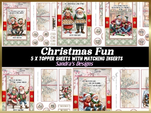 Christmas Fun Sentiment card kit 4