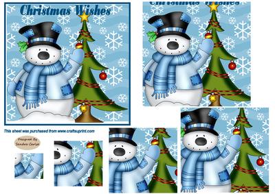 Christmas Snowman Pyramid Topper