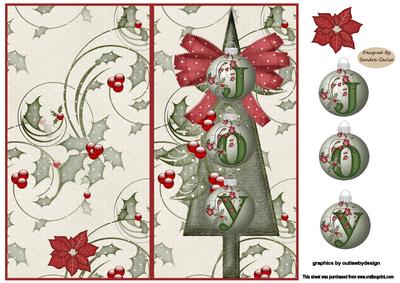 Christmas Joy folded card