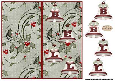 Christmas Bells folded card