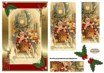 Father Christmas Pyramid Topper