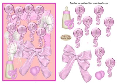 It's a Baby Girl Card Front