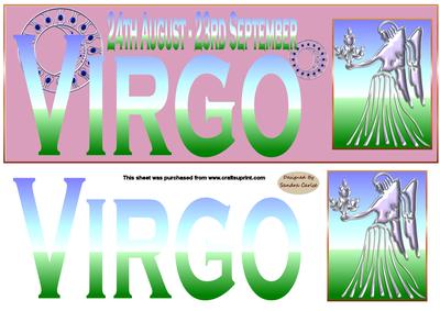 Horoscope Virgo Large dl Topper