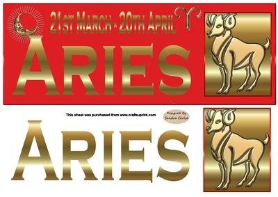 Horoscope Aries Large dl Topper