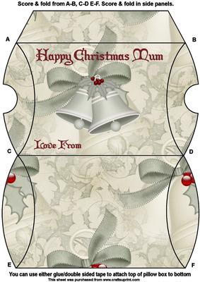 Christmas Bell Pillow Box