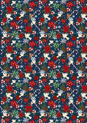 Christmas Poinsettia Background 2
