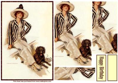 Vintage Woman of Class Pyramid Topper
