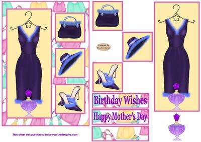 Female Fashion Decoupage Topper
