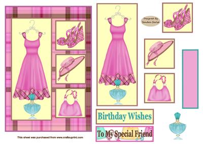 Female Fashion Decoupage Topper