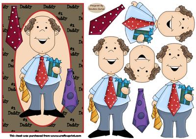 Birthday Male Decoupage Topper