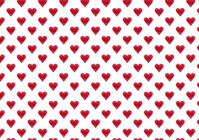 Red Hearts Backing Paper 3