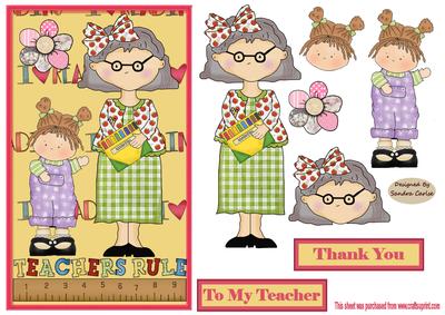 To My Teacher Card Front