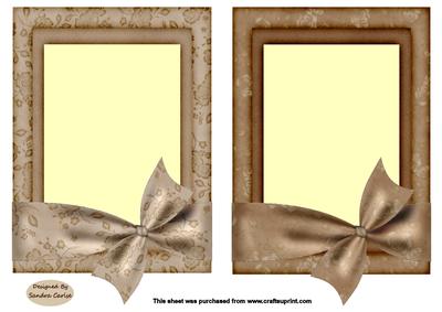 Rustic Patterned 2 x Toppers