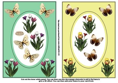 Mixed Flowers x 2 Toppers
