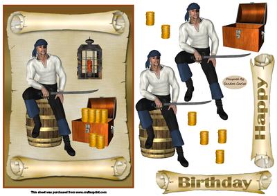 Oh to Be a Pirate Card Front