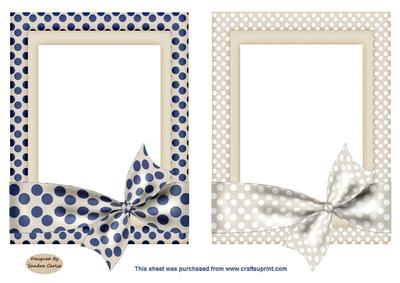 Patterned Polka Dot 2 x Toppers